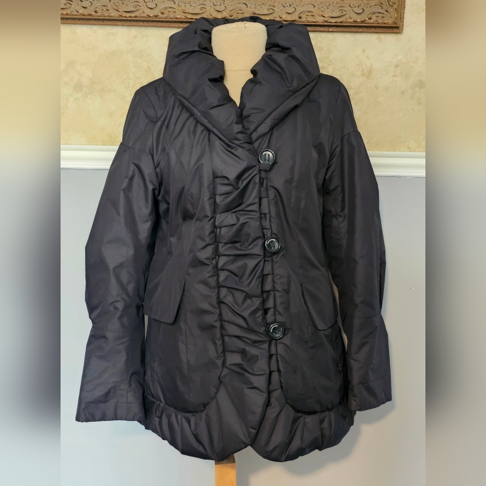 Greenstone Black Puffer Jacket Winter‎ Snow Coat 40